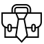 Mallette et cravate