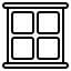 Fenêtre à quatre vantaux